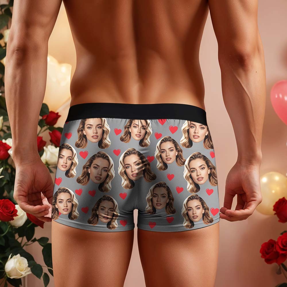 Personalised Funny Big Face Custom Waistband Text Boxer Gift For Men-it's Mine
