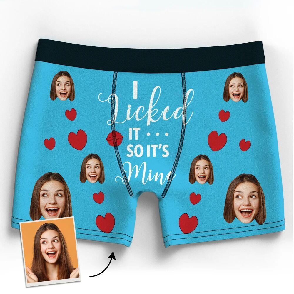 Men's Customized Face Boxer It's Mine 3D Online Preview Funny Gift For Him