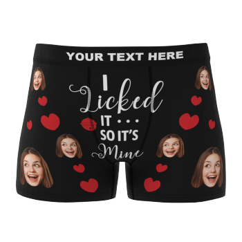 Men's Customized Face Boxer It's Mine 3D Online Preview Funny Gift For Him