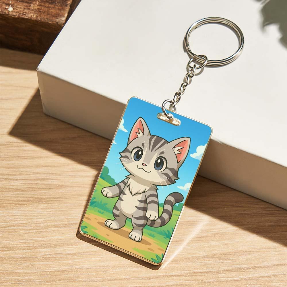 Personalized Custom Keychain Create a Unique Design of Your Pet Perfect Gift for Pet Lovers
