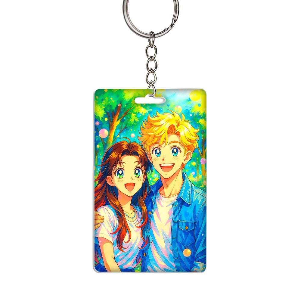 Personalized Custom Keychain Cute Anime Girl Filter Unique Creative Design Individually Made Keychain Fashion Accessory Perfect Gift For Anime Lovers Birthday Anniversary Present