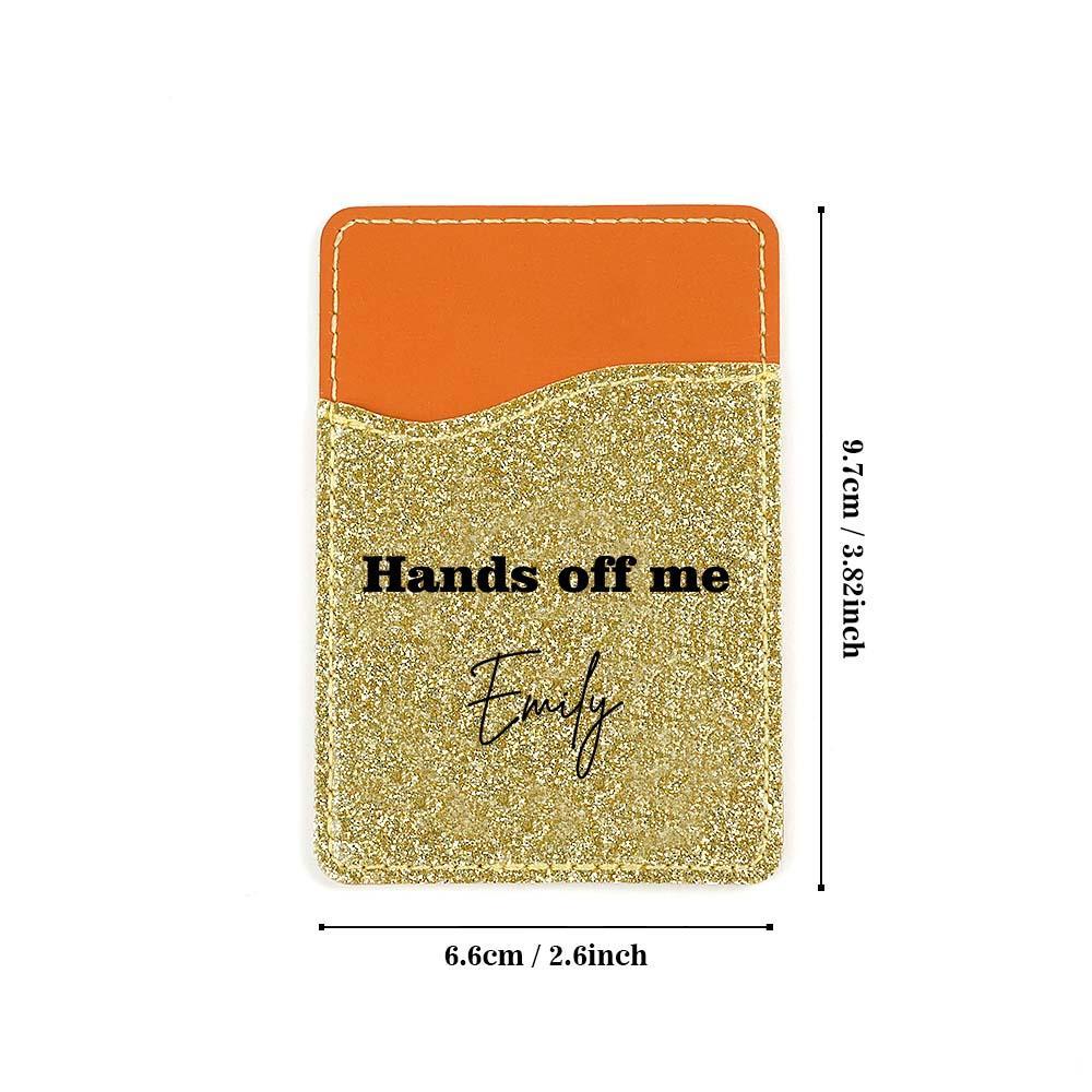 Personalized Text Cell Phone Wallet