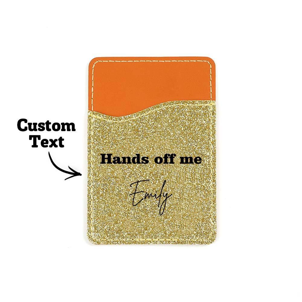 Personalized Text Cell Phone Wallet