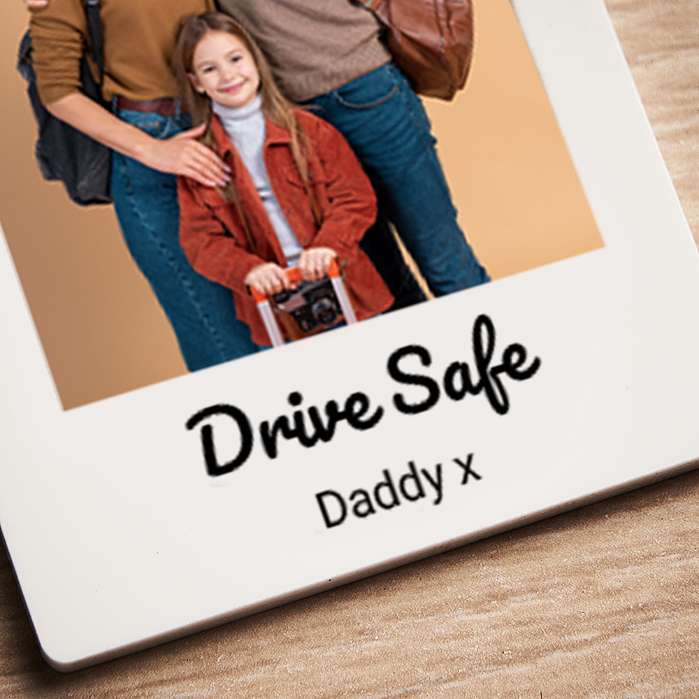 Personalised Photo Car Hanging Ornament Driving Test Pass Polaroid First Car Custom Charm Gift Drive Safe New Driver Boyfriend Girlfriend