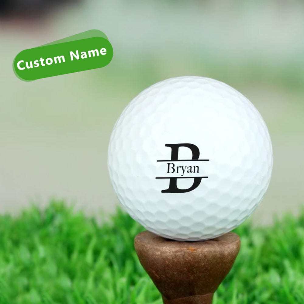 Custom Golf Ball Personalized Golf Balls Monogram Gifts For Golf Enthusiast