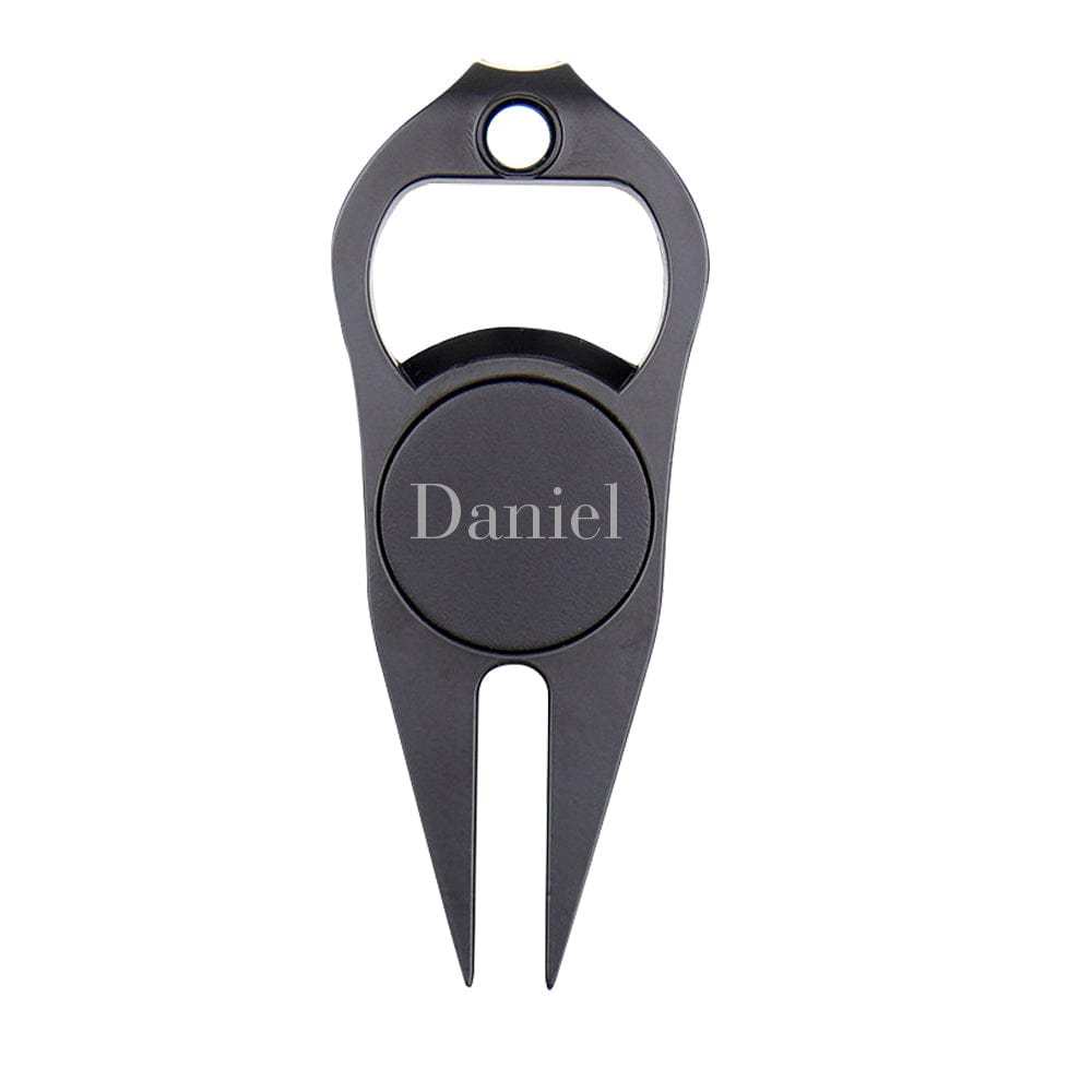 Custom Name Metal Golf Ball Marker Personalized Bottle Opener Multipurpose Golf Fork Ball Marker Gifts for Golf Lover - GiftLab
