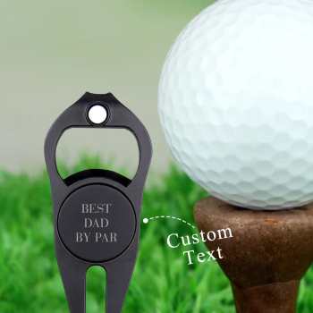 Custom Metal Golf Ball Marker Personalized Bottle Opener Multipurpose Golf Fork Ball Marker Gifts for Golf Lover - GiftLab