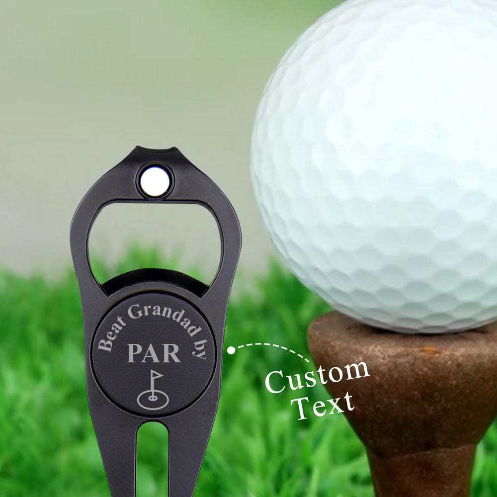 Custom Golf Ball Marker Personalized Flag Bottle Opener Multipurpose Golf Fork Ball Marker Gifts for Golf Lover - GiftLab