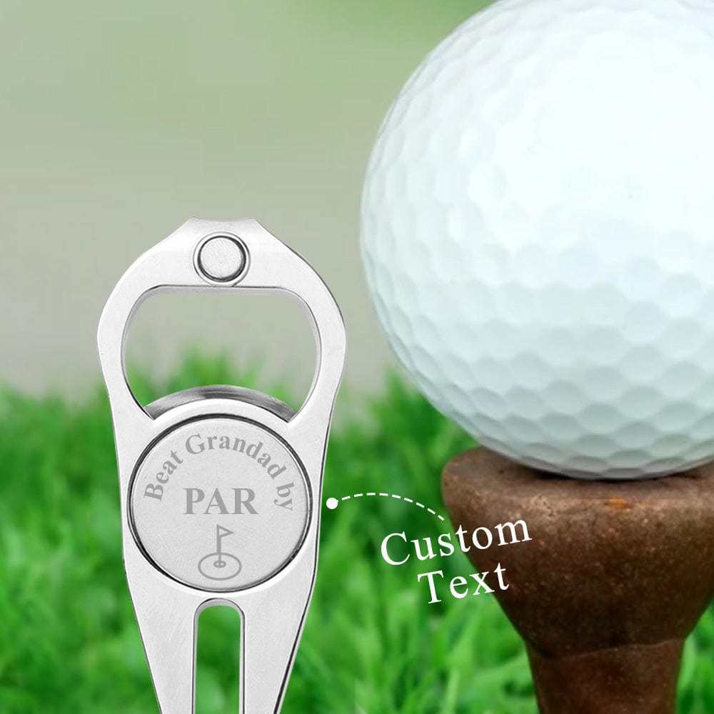 Custom Golf Ball Marker Personalized Flag Bottle Opener Multipurpose Golf Fork Ball Marker Gifts for Golf Lover - GiftLab