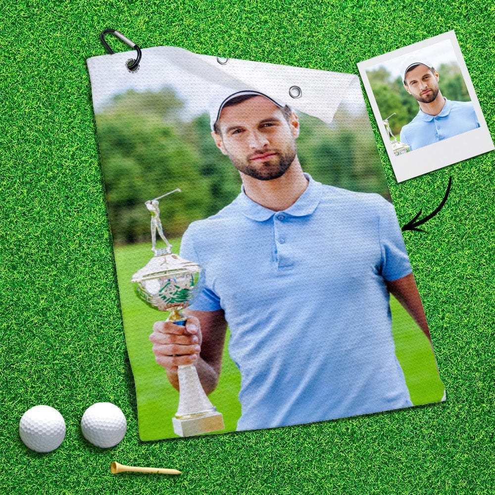 Printed Golf Towel Custom Golf Towel Sports Towel Gifts for Golf Lovers - GiftLab