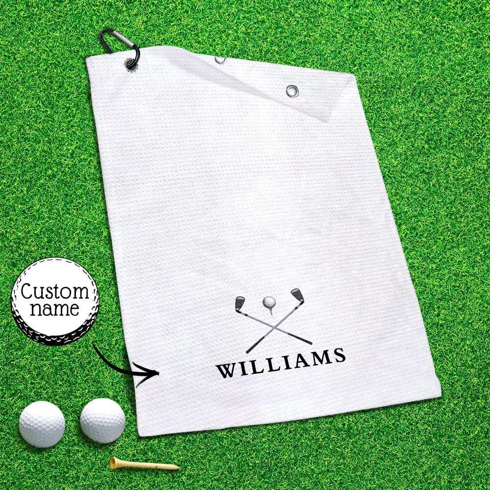 Printed Golf Towel Custom Golf Towel Sports Towel Gifts for Golf Lovers - GiftLab