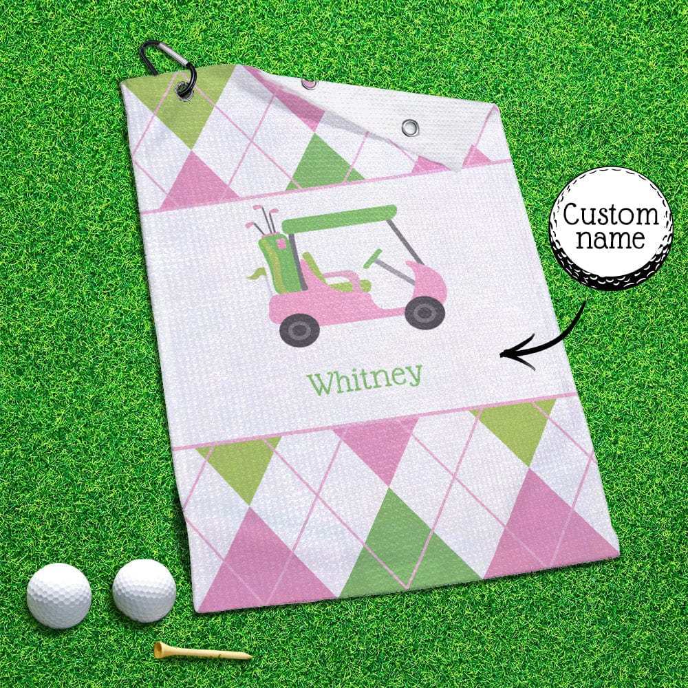 Printed Golf Towel Custom Golf Towel Sports Towel Gifts for Golf Lovers - GiftLab