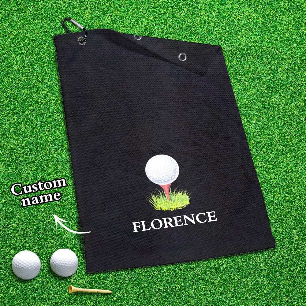 Printed Golf Towel Custom Golf Towel Sports Towel Gifts for Golf Lovers - GiftLab