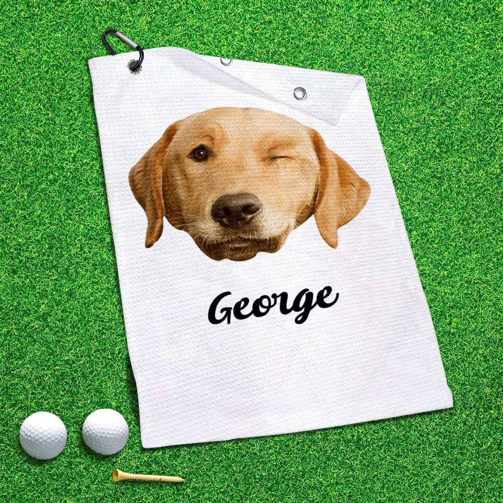 Printed Golf Towel Custom Golf Towel Sports Towel Gifts for Golf Lovers - GiftLab