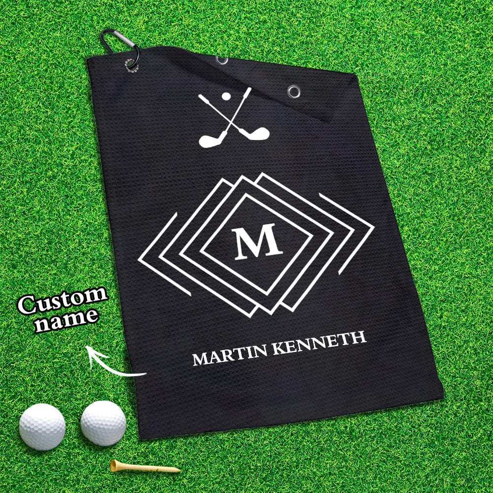Printed Golf Towel Custom Golf Towel Sports Towel Gifts for Golf Lovers - GiftLab
