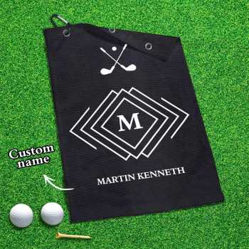 Printed Golf Towel Custom Golf Towel Sports Towel Gifts for Golf Lovers - GiftLab