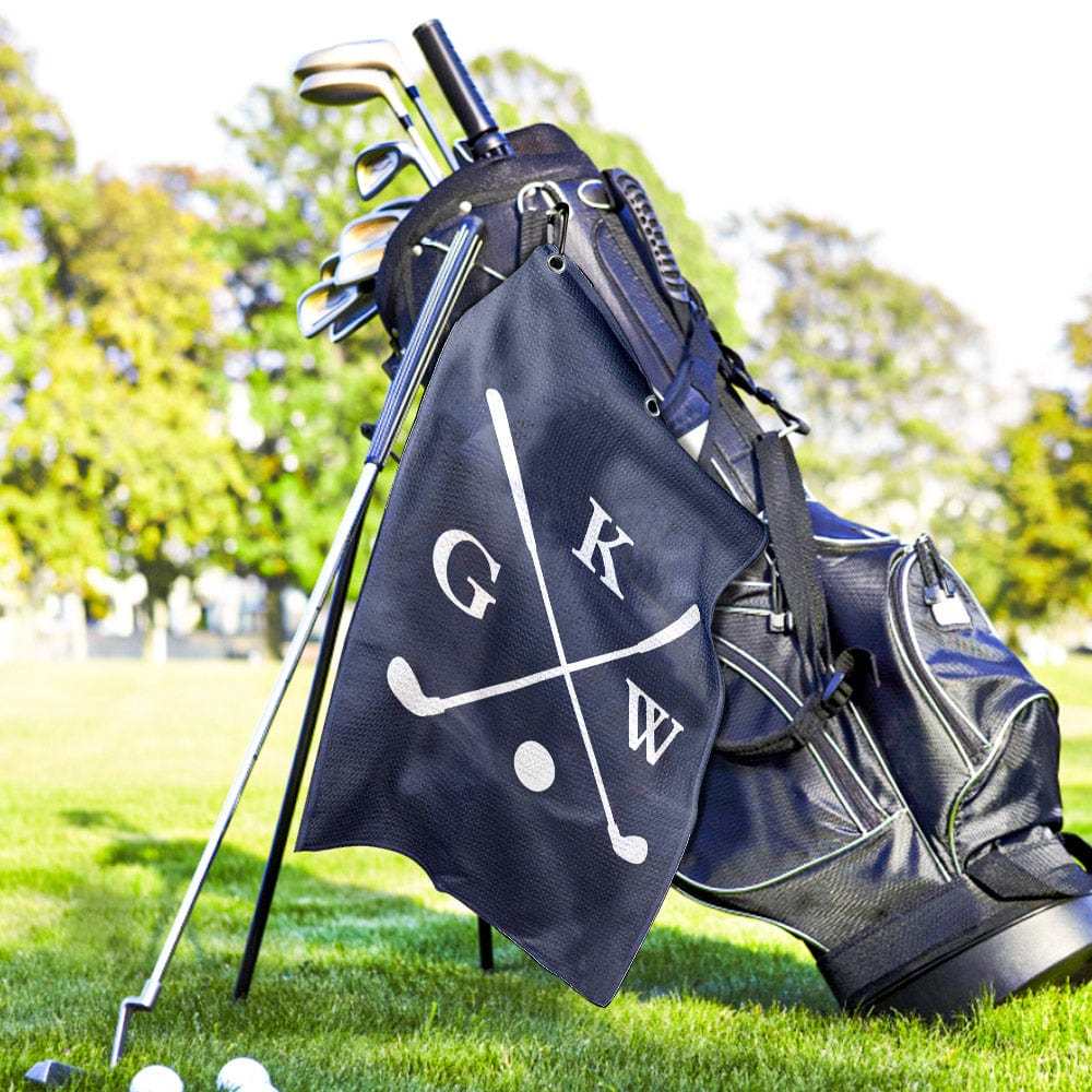 Printed Golf Towel Custom Golf Towel Sports Towel Gifts for Golf Lovers - GiftLab