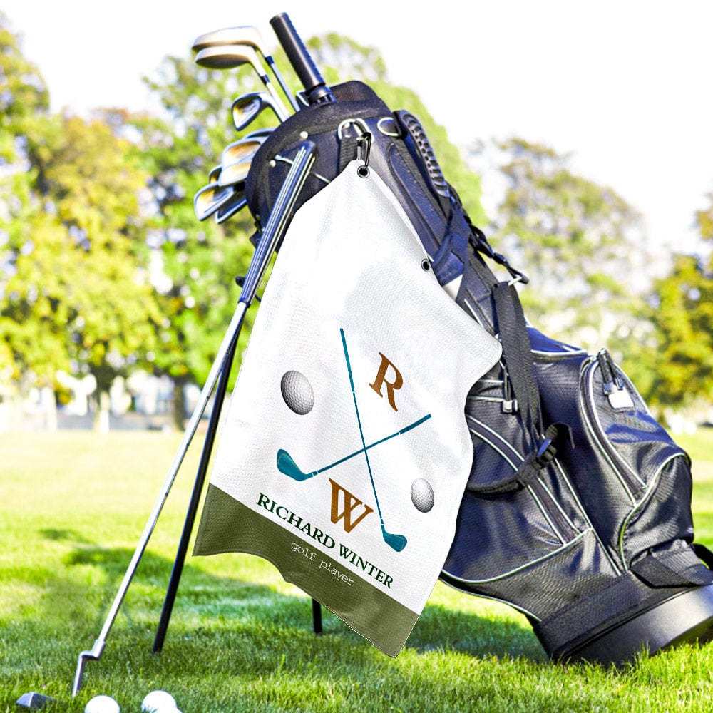 Printed Golf Towel Custom Golf Towel Sports Towel Gifts for Golf Lovers - GiftLab