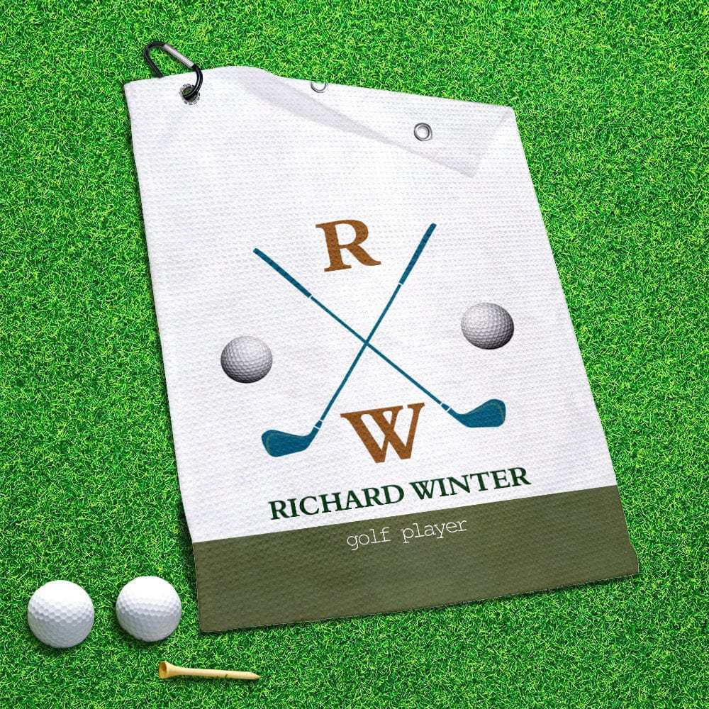Printed Golf Towel Custom Golf Towel Sports Towel Gifts for Golf Lovers - GiftLab