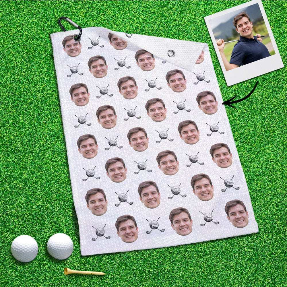 Printed Golf Towel Custom Golf Towel Sports Towel Gifts for Golf Lovers - GiftLab