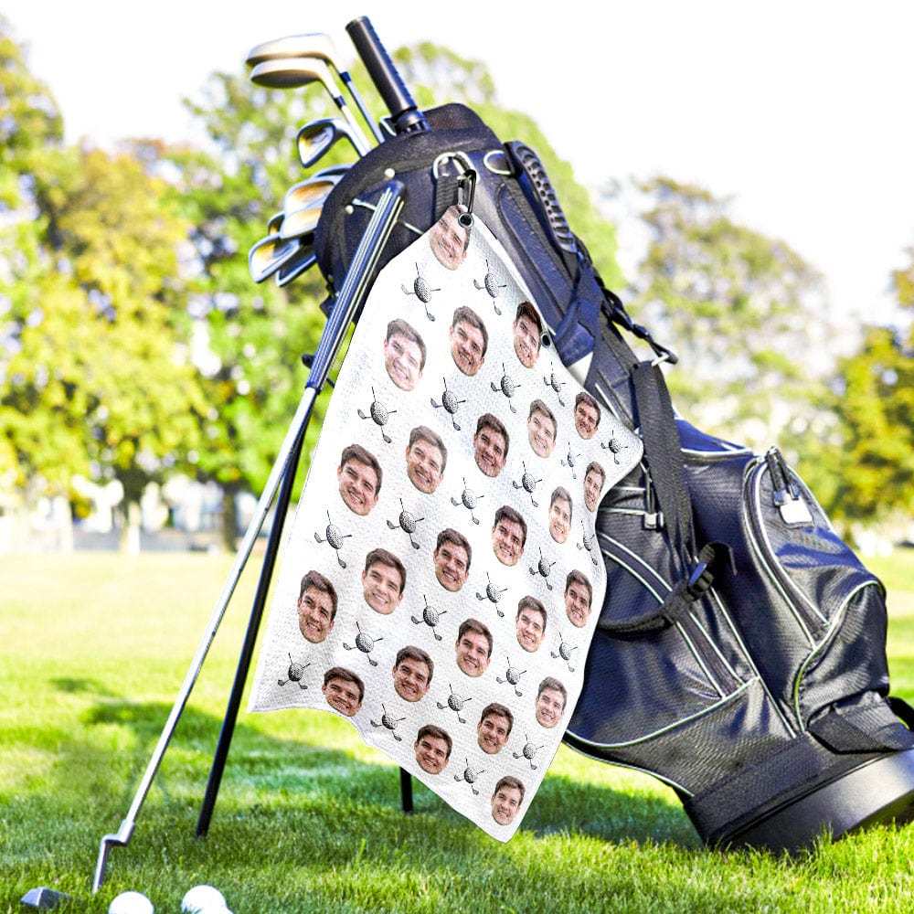 Printed Golf Towel Custom Golf Towel Sports Towel Gifts for Golf Lovers - GiftLab