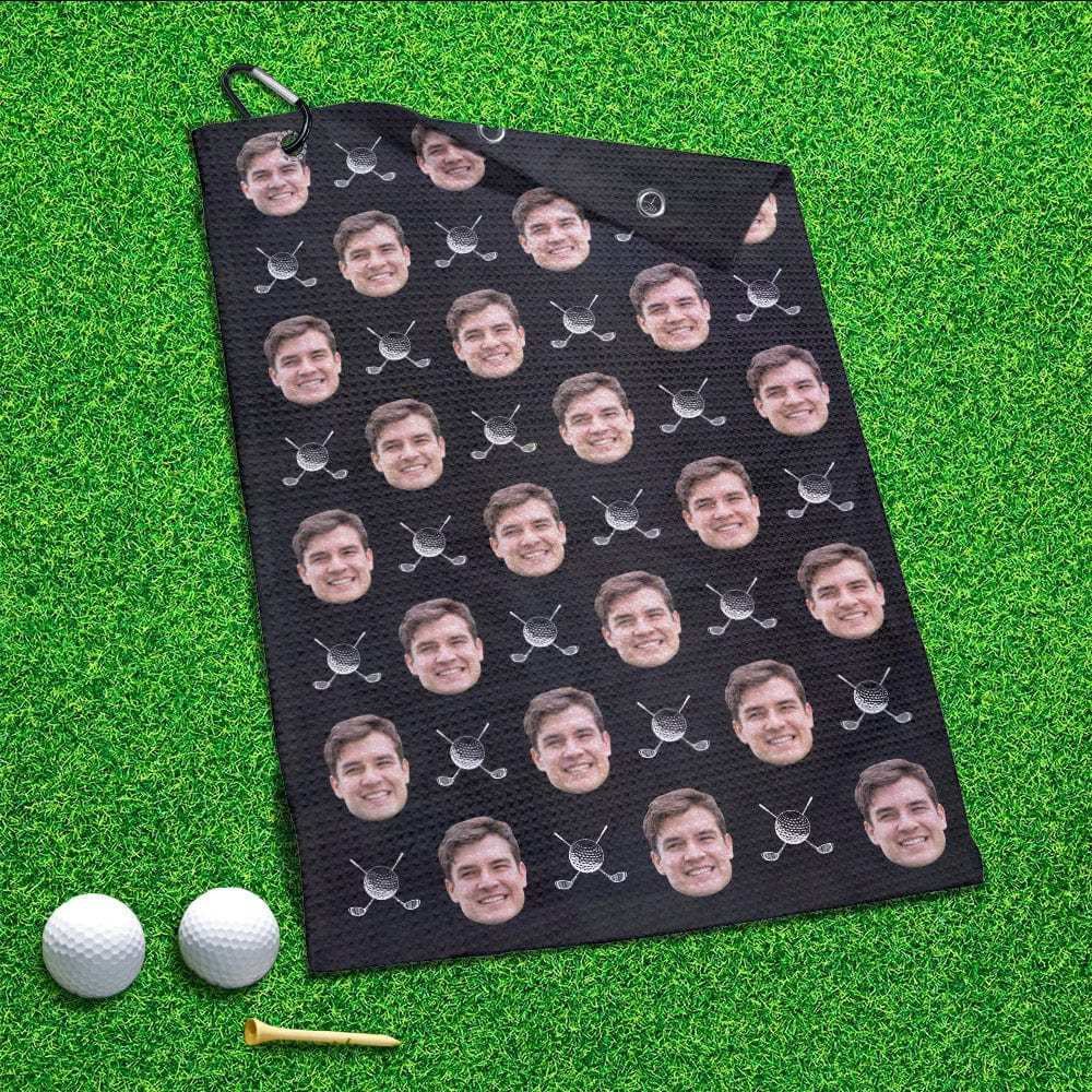 Printed Golf Towel Custom Golf Towel Sports Towel Gifts for Golf Lovers - GiftLab