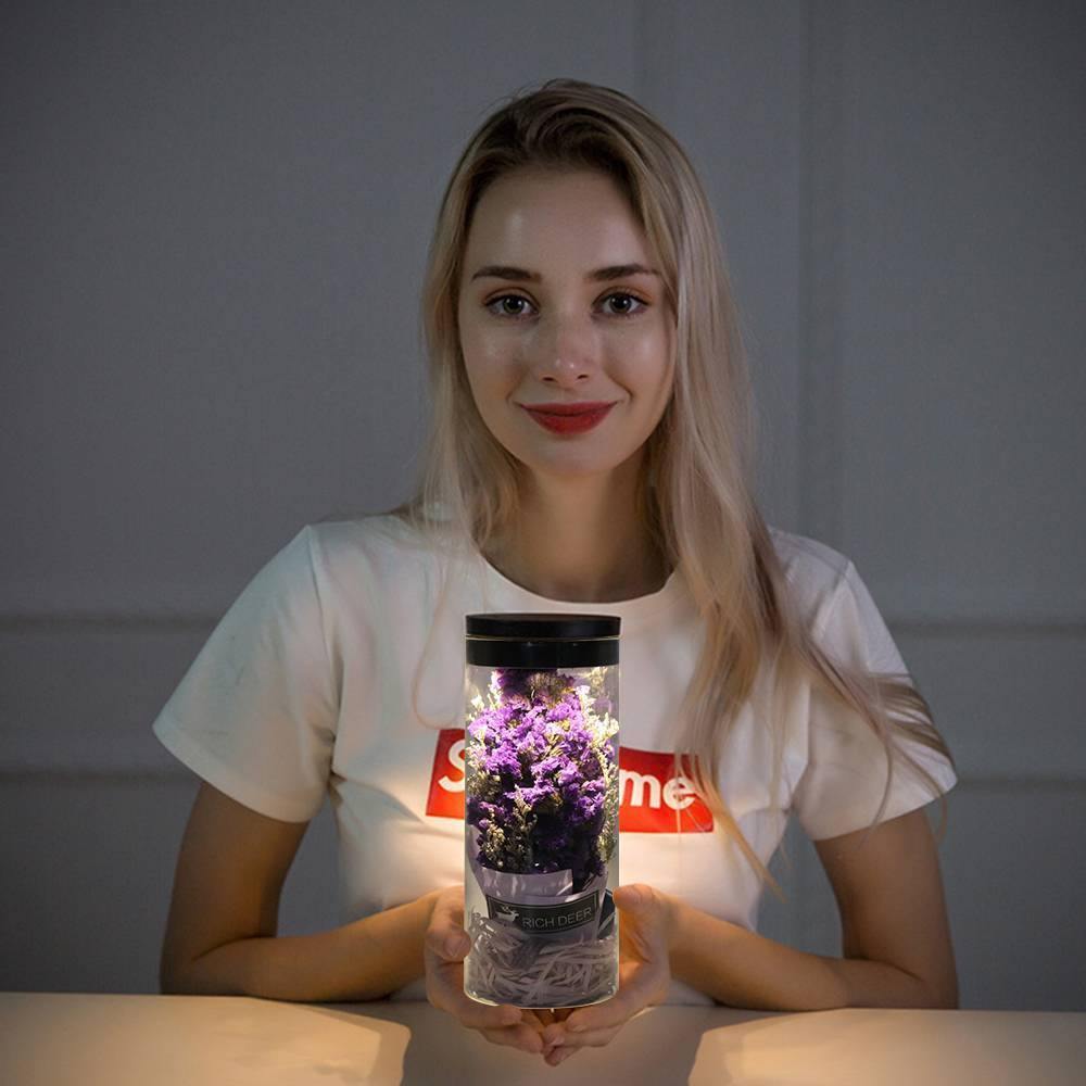 Night Lamp, LED Bottle Lamp Touch Light - Purple Color - yournamenecklaceuk