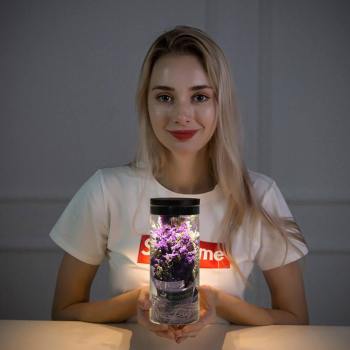 Night Lamp, LED Bottle Lamp Touch Light - Purple Color - yournamenecklaceuk