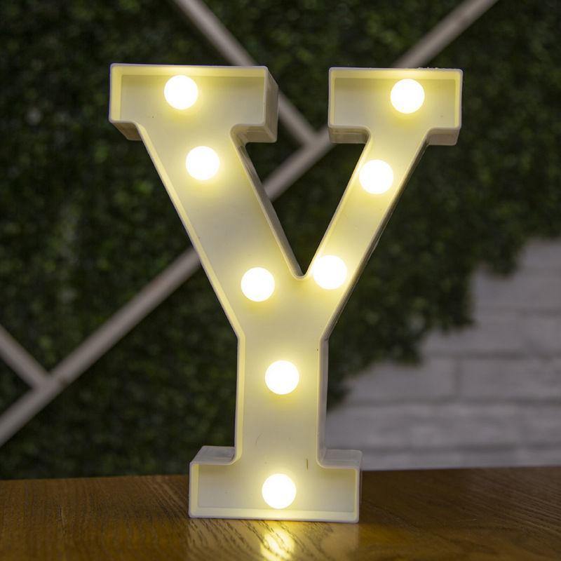 Light Up Letters Name Light Gift"Y" - yournamenecklaceuk
