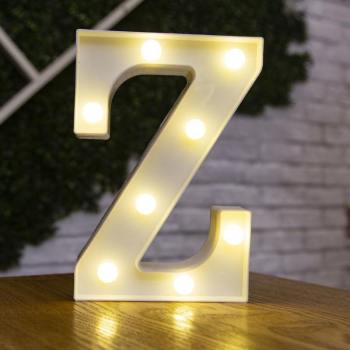 Light Up Letters Name Light Gift"Z" - yournamenecklaceuk
