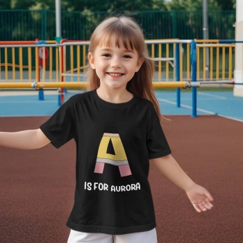 Personalized Back to School Pencil T-shirt First Day of School Shirt Gift for Kids - NameNecklace