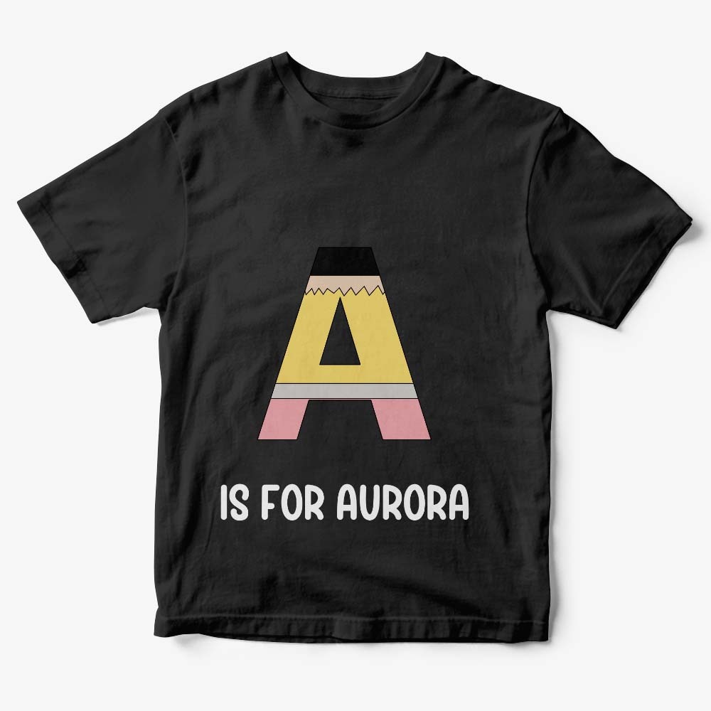 Personalized Back to School Pencil T-shirt First Day of School Shirt Gift for Kids - NameNecklace