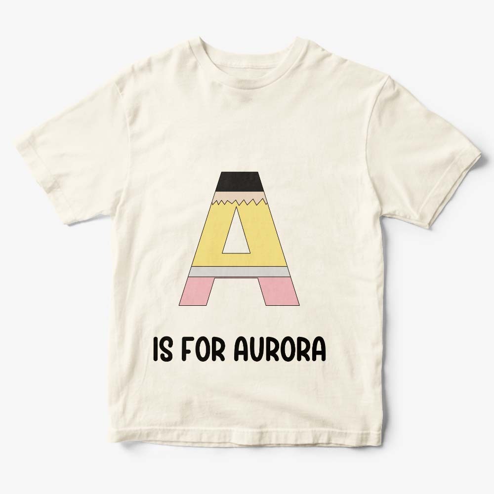 Personalized Back to School Pencil T-shirt First Day of School Shirt Gift for Kids - NameNecklace
