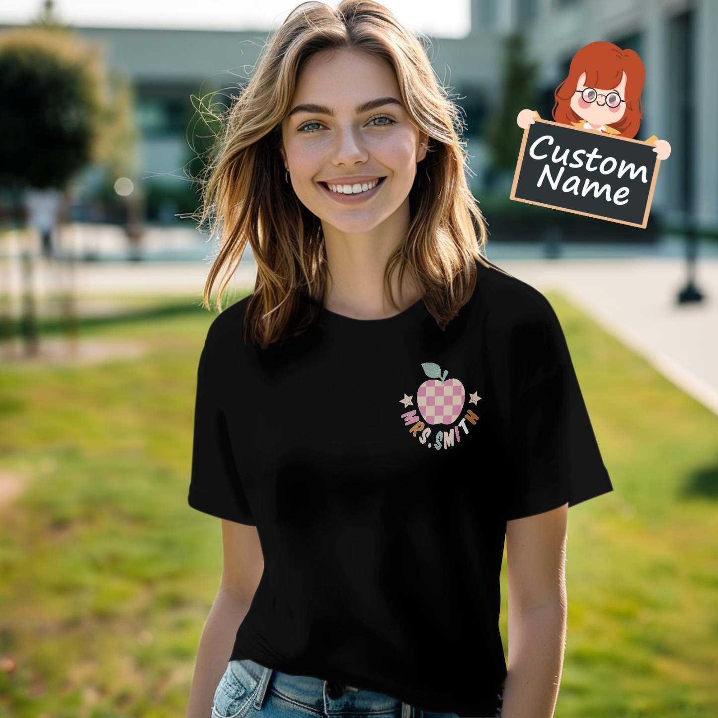Personalized In My Teacher Era T-Shirt Teacher Custom Name Shirt Back to School Gifts - NameNecklace
