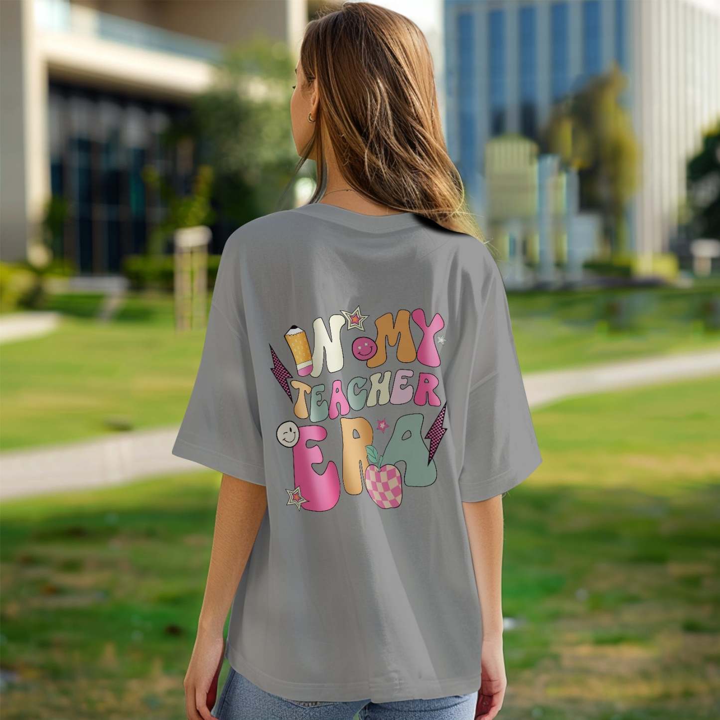 Personalized In My Teacher Era T-Shirt Teacher Custom Name Shirt Back to School Gifts - NameNecklace
