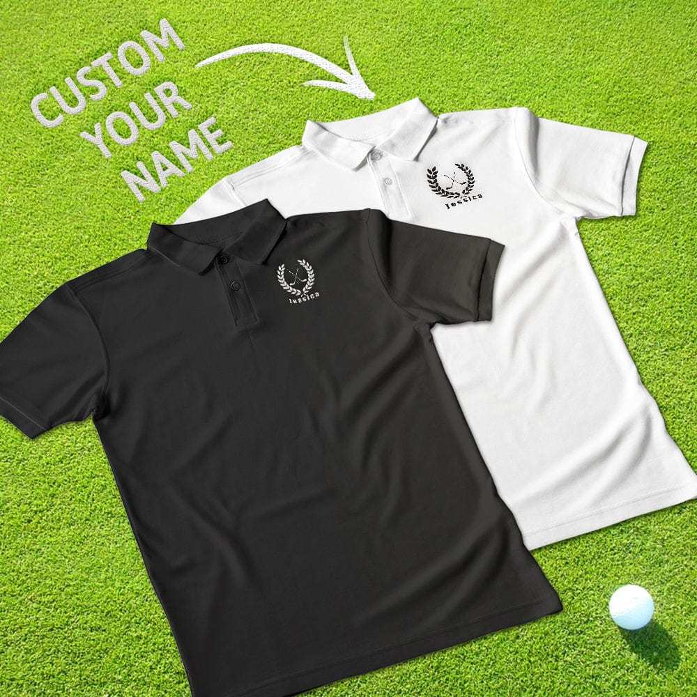Personalized Golf Polo Shirt Embroidered Women Short Sleeve Polo Shirt Gift for Her - GiftLab