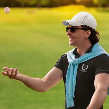 Personalized Golf Polo Shirt Embroidered Men's Short Sleeve Polo Shirt Gift for Him - GiftLab