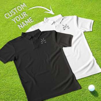 Personalized Women Polo Shirt Golf Embroidered Short Sleeve Polo Shirt Gift for Golf Lover - GiftLab
