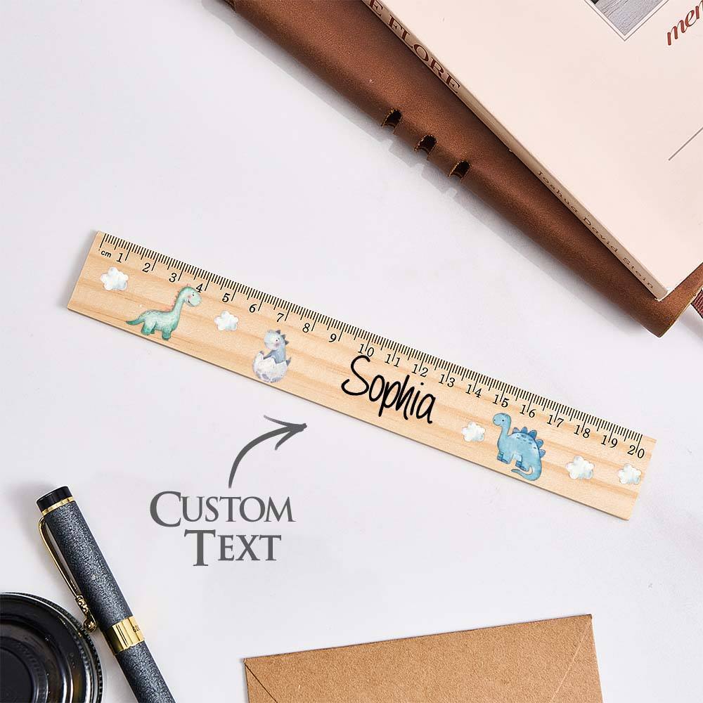 Personalized Name Ruler Custom Wooden Ruler School Enrollment Gifts Back to School Gifts for Children - NameNecklace