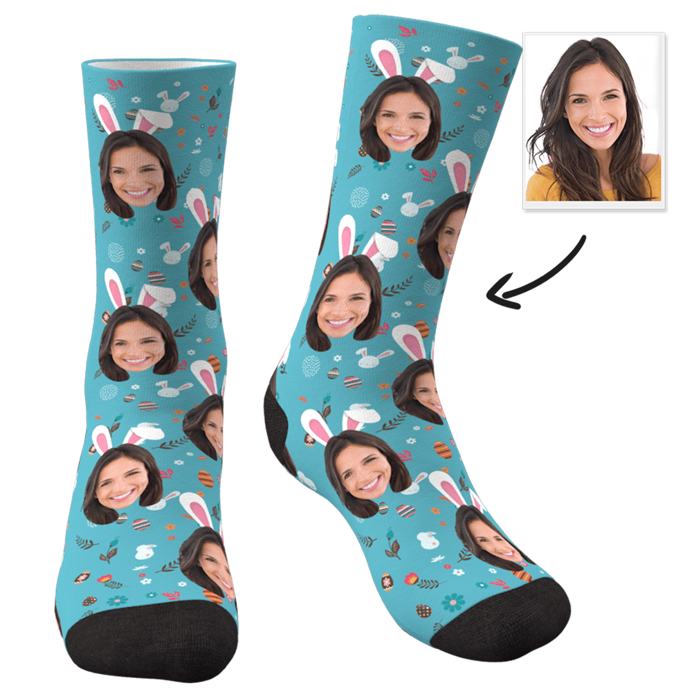 Custom Photo Socks Rabbit Ears - MyPhotoSocks