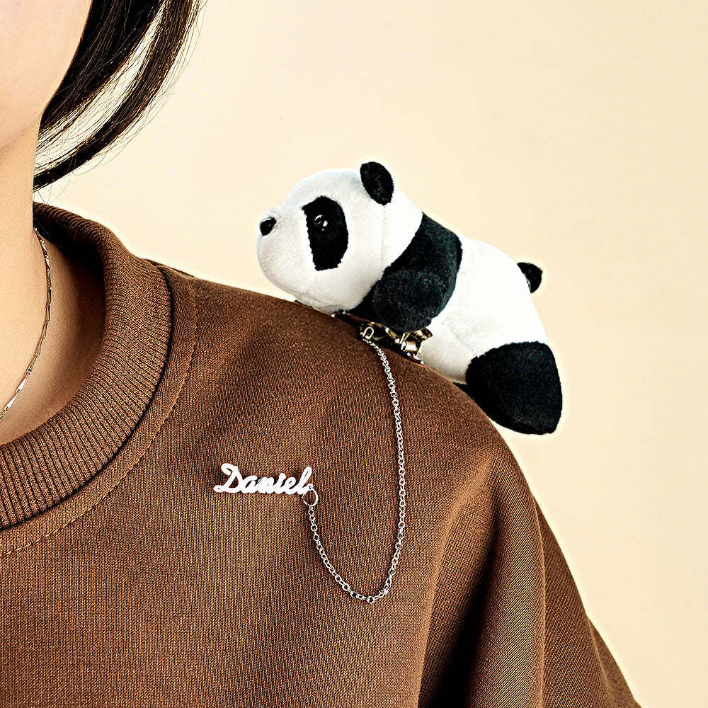 Custom Name Brooch Cartoon Doll Funny Gift - NameNecklace