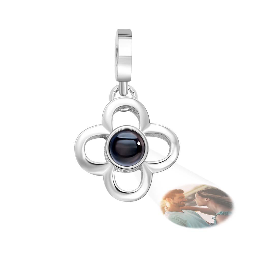Custom Projection Charm Four Leaf Clover Swing Gift - NameNecklace