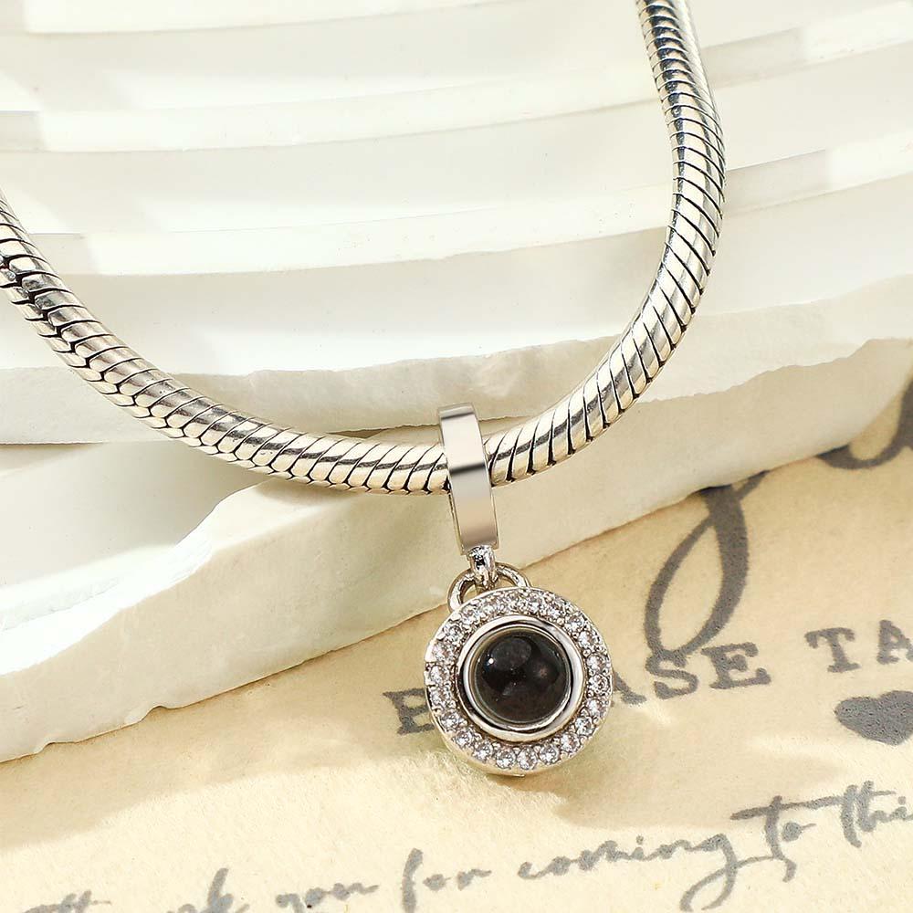 Custom Projection Charm Diamond Swing Beautiful Gift - NameNecklace