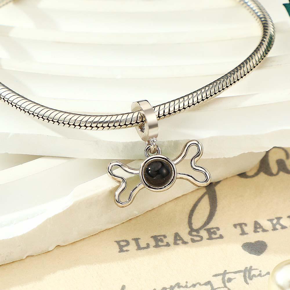 Custom Projection Charm Swing Bone Pet Gift - NameNecklace