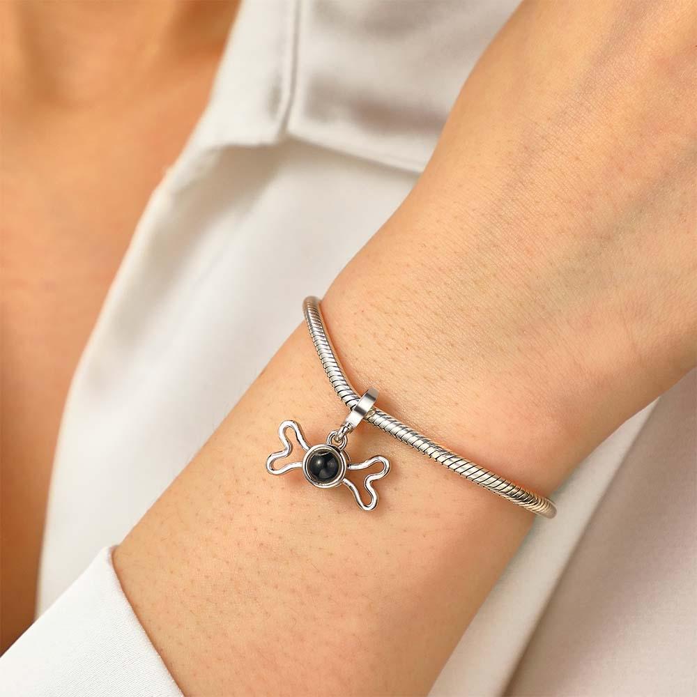 Custom Projection Charm Swing Bone Pet Gift - NameNecklace