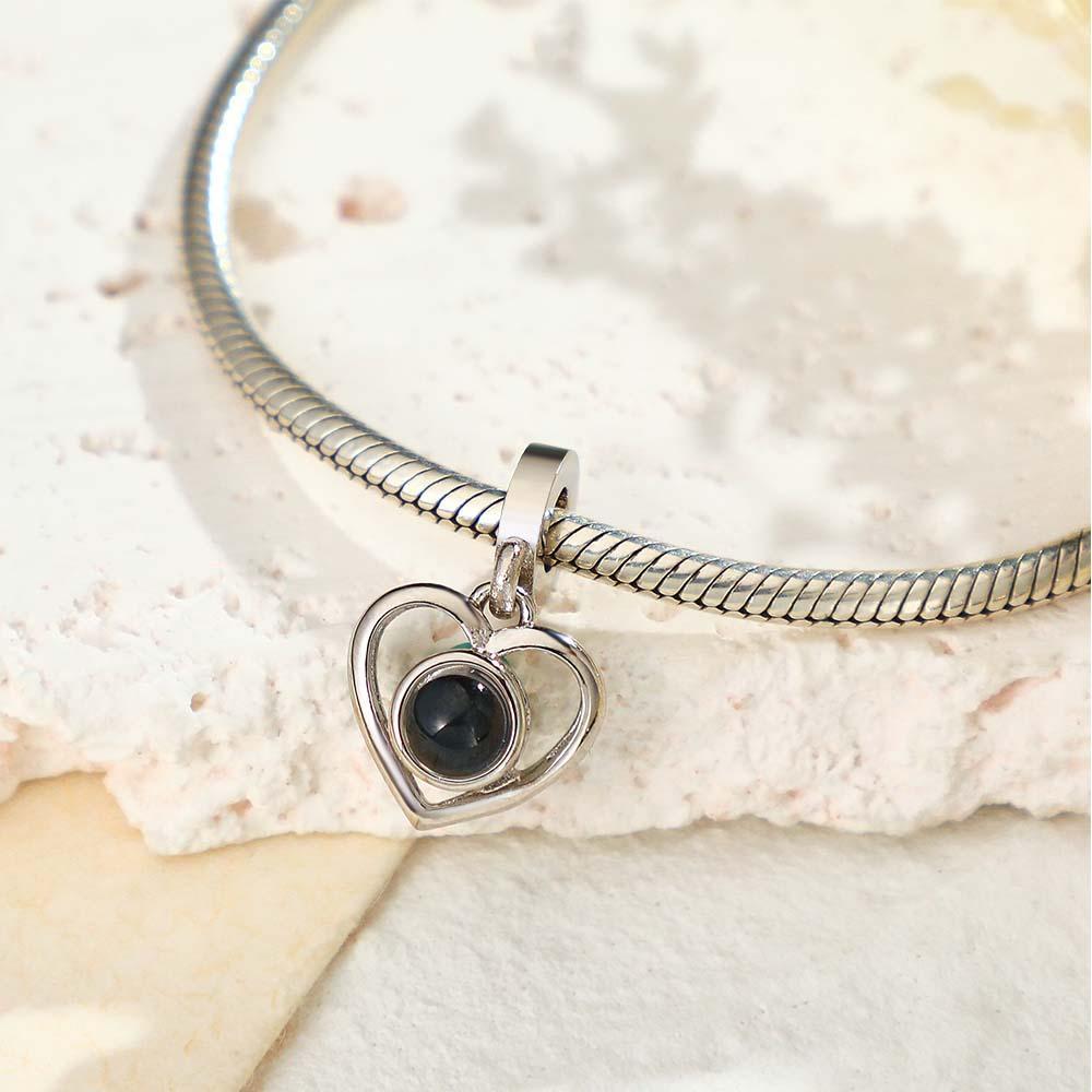 Custom Projection Charm Swing Heart Romantic Gift - NameNecklace