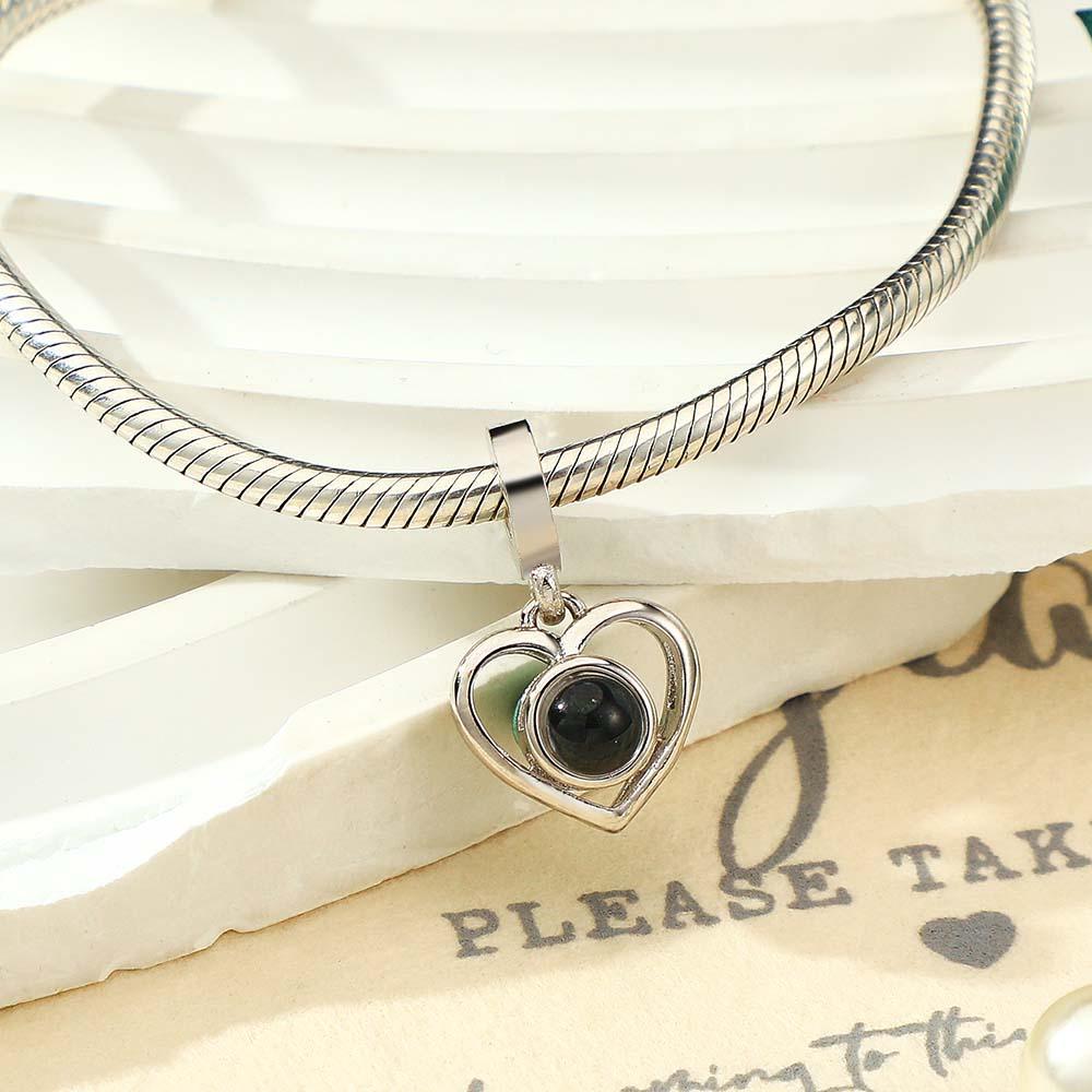 Custom Projection Charm Swing Heart Romantic Gift - NameNecklace