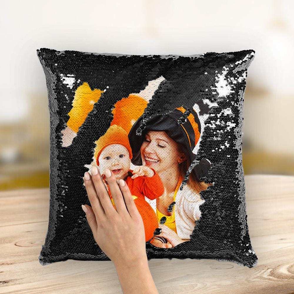Halloween Gift Sequin Pillow Gift For New Mom - 10 Colors - Giftlab