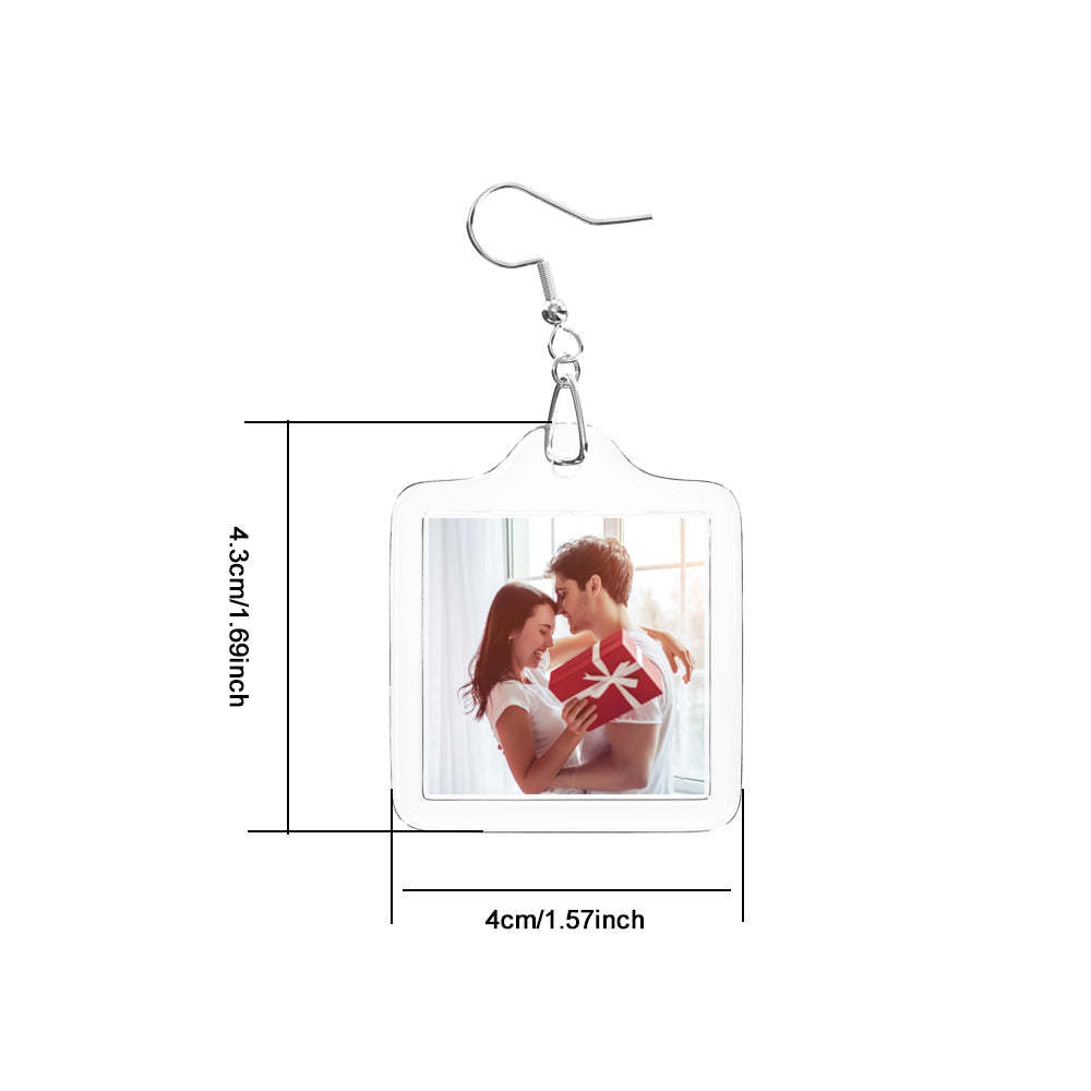 Custom Spotify Code Earrings Gift for Her - NameNecklace