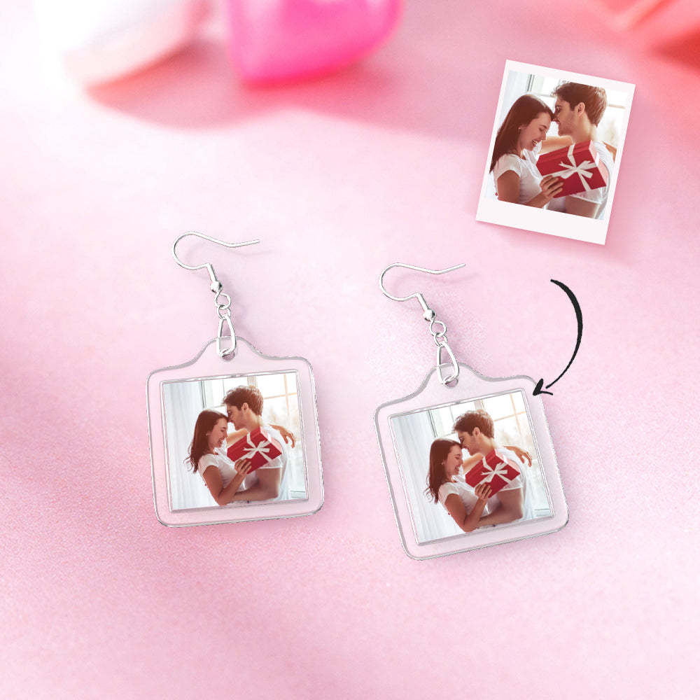 Custom Spotify Code Earrings Gift for Her - NameNecklace